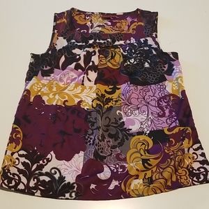 Silky patterned blouse